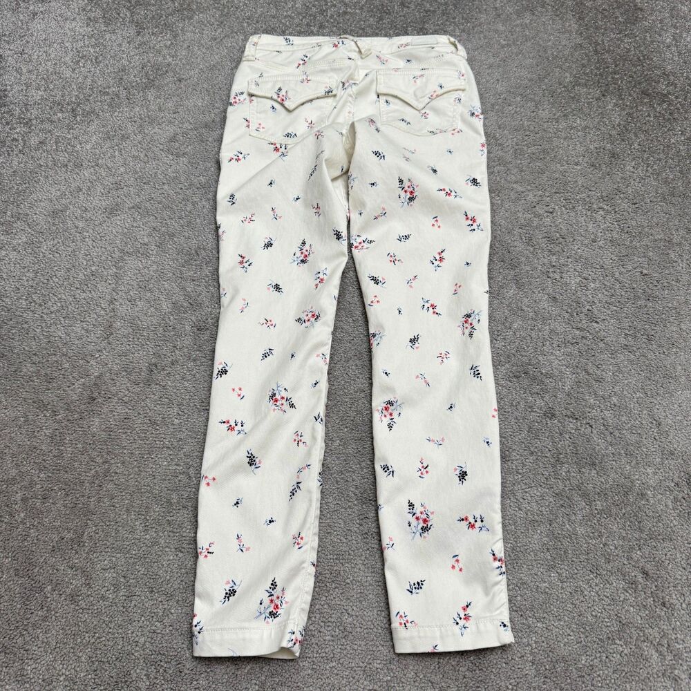 Joie Jeans Park Skinny Floral Print Twill Pants Womens Size 26 Ankle Zip Trouser